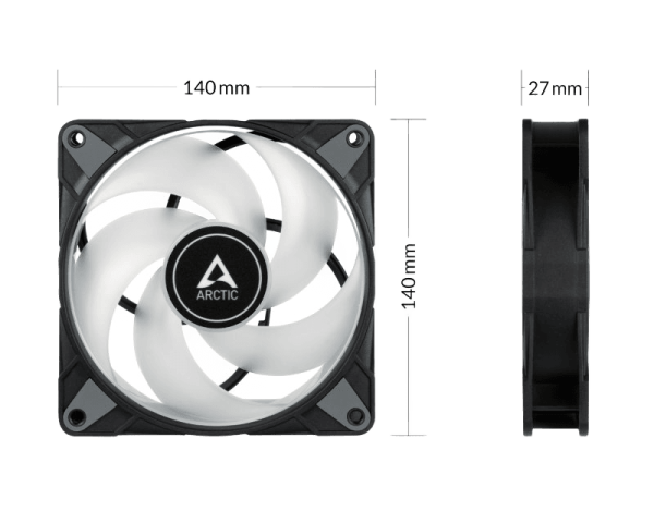 P14 PWM PST A-RGB 140mm Fan Black (ACFAN00239A)