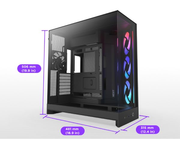 H9 Flow RGB Gaming housing Black (CM-H92FB-R1)