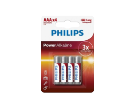 Philips PowerAlkaline AA 4 pack Batteries