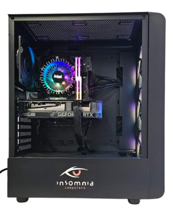 Insomnia Shadow Blaze2: B660, i5 14400F, 32GB DDR4-3600, RTX 4060Ti 8GB, 1TB NVMe