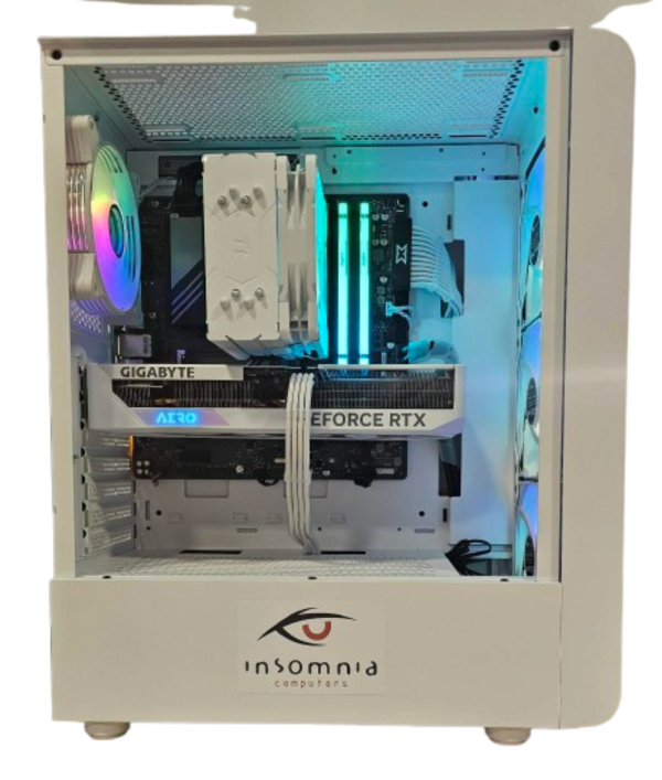 Insomnia Arctic Blaze 2: B660, i5 14400F, 32GB DDR4-3600, RTX 4060Ti 8GB, 1TB NVMe