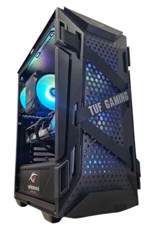 Insomnia Shadow TUF Gaming: B550, Ryzen 7 5700X3D, 32GB DDR4-3200, RTX4070 12GB, 1TB NVMe