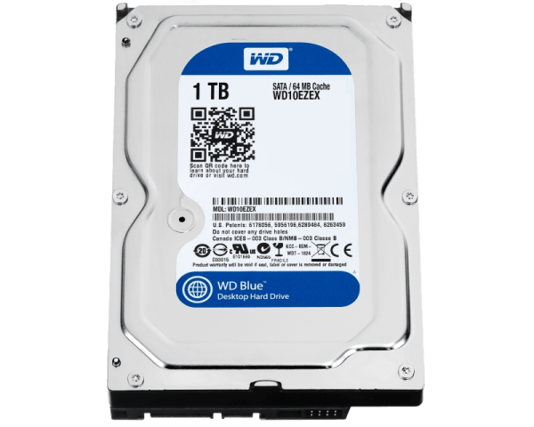 HDD 1TB WD 3.5 "SATA III 64MB 73IRPM WD10EZEX Blue