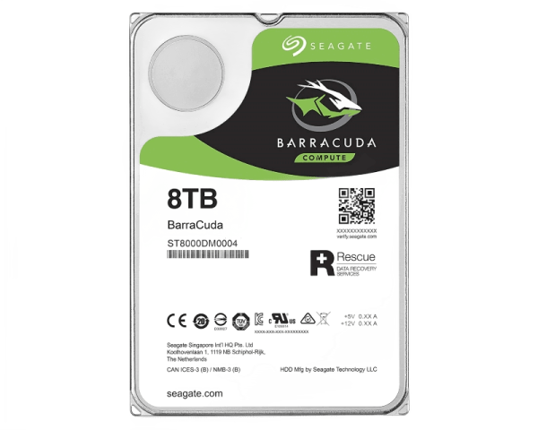 8TB 3.5 inch SATA III 256MB 5.400RPM ST8000DM004 Barracuda