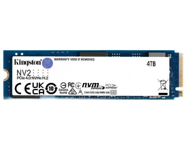 Kingston 4TB M.2 NVME SNV2S / 4000G NV2 SERIES SSD