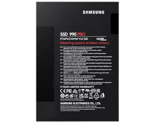 Samsung 4TB M.2 NVME MZ-V9P4T0BW 990 PRO SERIES SSD