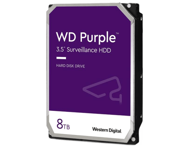 HDD 8TB WD 3.5 "SATA III 256MB IntelliPower WD85PURZ Purple