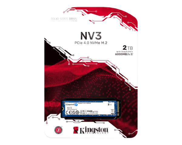 Kingston 2TB M.2 NVME SNV3S / 2000G Series NV3 SSD