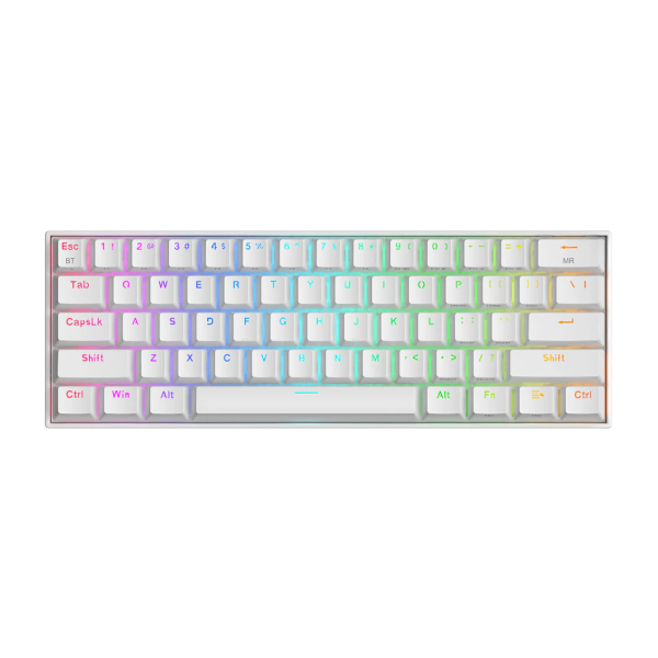 Redragon Draconic K530 PRO RGB Mechanical Gaming Keyboard - BT, Red Switch White