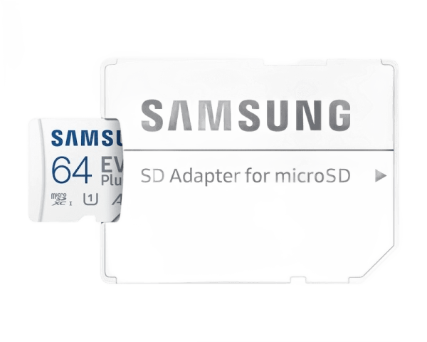 Samsung Evo Plus MicroSD Card 64GB Class 10 + Adapter MB-MC64KA