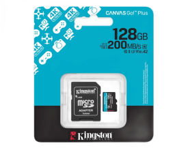 MicroSDXC 128GB CANVAS GO PLUS 200R A2 U3 V30 SDCG4 / 128GB + Adapter