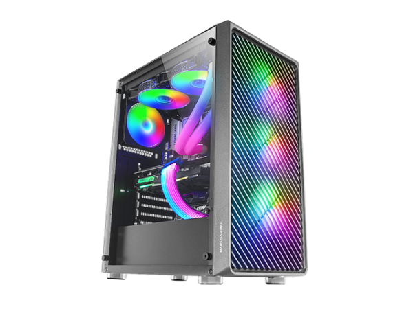 MARS Gaming Case MC-F ATX ARGB Mid-Tower Case Black