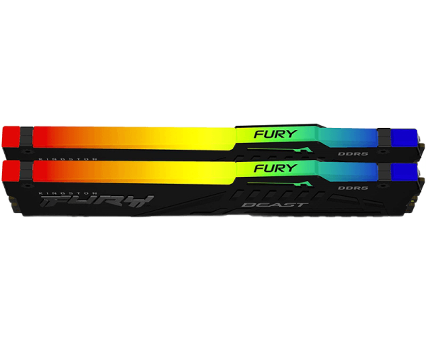 DIMM DDR5 64GB (2x32GB Kit) 6400mt / s KF564C32BBEAK2-64 FURY BEAST BLACK RGB EXPO