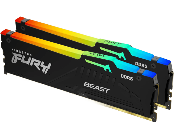 DIMM DDR5 32GB (2x16GB Kit) 6800mt / s KF568C34BBEAK2-32 FURY BEAST BLACK RGB EXPO