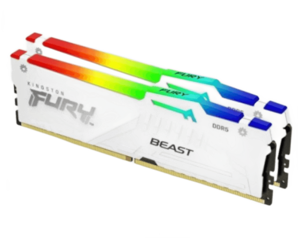 DIMM DDR5 32GB (2x16GB Kit) 6000mt / s KF560C36BWE2AK2-32 FURY BEAST RGB White Expo