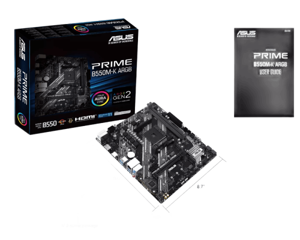 MB ASUS PRIME B550M-K ARGB