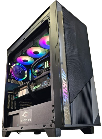 Insomnia Shadow Titan 2: X870E AORUS, 9800X3D, RTX5090 AORUS Master, 2TB 9100