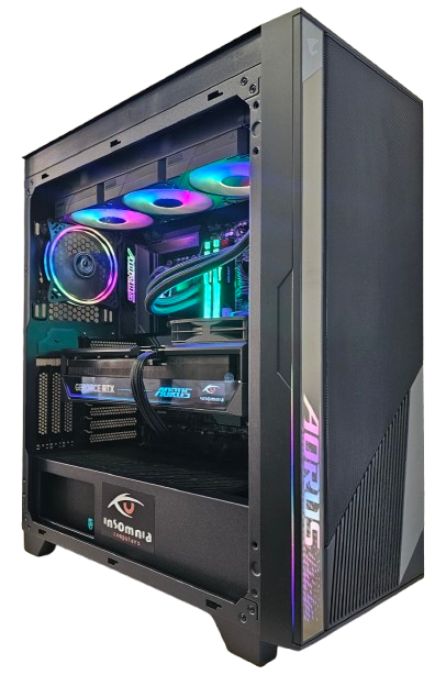 Insomnia Shadow Titan 2: X870E AORUS, 9800X3D, RTX5090 AORUS Master, 2TB 9100