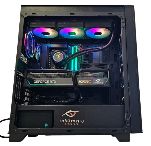 Insomnia Shadow Titan 2: X870E AORUS, 9800X3D, RTX5090 AORUS Master, 2TB 9100