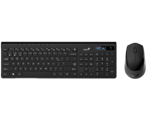 Genius Slimstar 8230 Wireless USB US Keyboard + Mouse Black