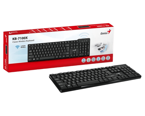 Genius KB-7100x USB Wireless Keyboard Black