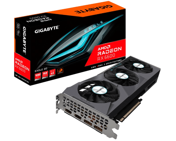 Gigabyte AMD Radeon RX 6600 8GB 128bit GV-R66EAGLE-8GD