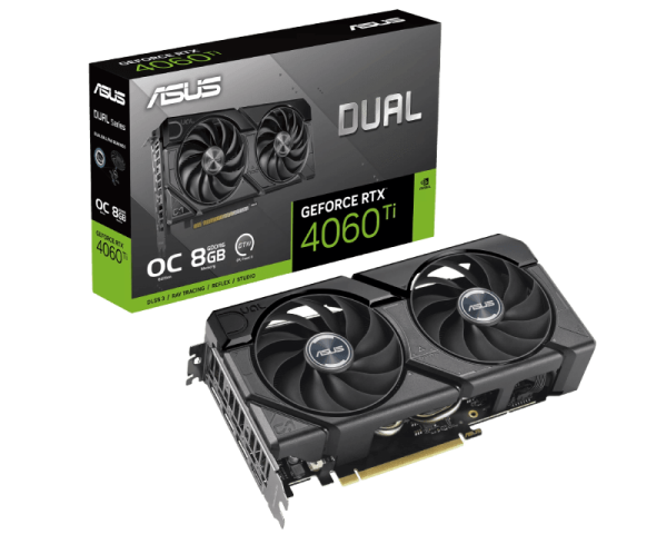 ASUS NVIDIA GEFORCE RTX 4060 TI 8GB 128BIT DUAL-RTX4060TI-O8G-EVO