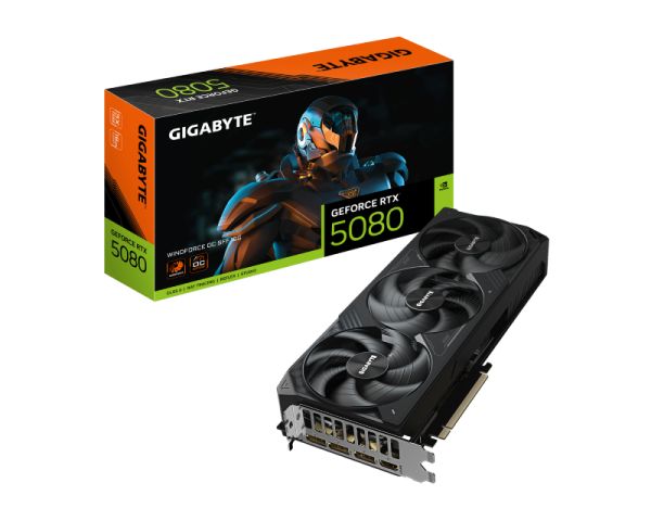 NVIDIA GEFORCE RTX 5080 Windforce OC 16GB 256BIT GV-N5080WF3OC-16GD rev. 1.0