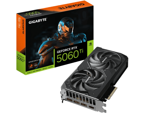 Gigabyte nVidia GeForce RTX 5060 Ti WindForce 16GB 128bit GV-N506TWF2OC-16GD Rev. 1.0