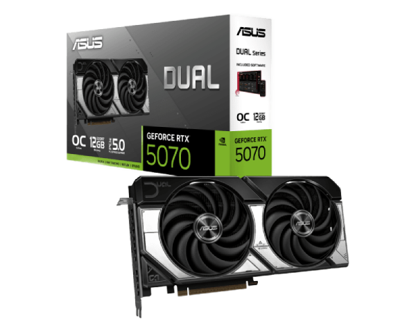 Asus nVidia GeForce RTX 5070 12GB 192bit DUAL-RTX5070-O12G