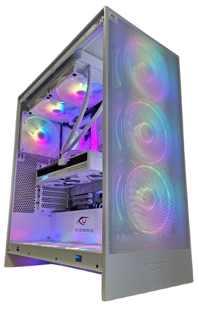 Insomnia Arctic Storm 2 XT: X870, Ryzen 7 9800X3D, 64GB DDR5-6000, RTX5080, 2TB NVMe