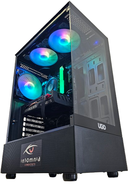 Insomnia Shadow Abyss: H610, Core i5 12400F, 16GB DDR4-3200, RTX4060 8GB, 1TB NVMe