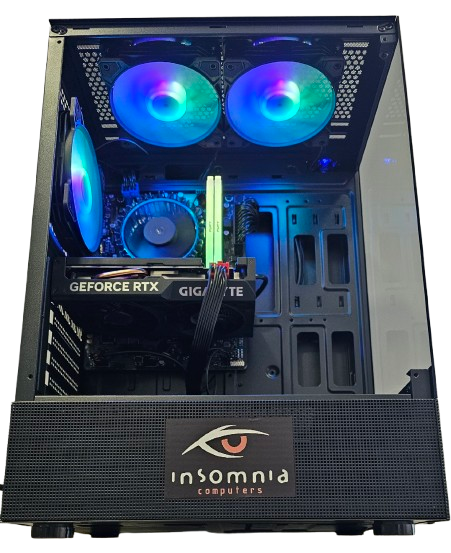 Insomnia Shadow Abyss: H610, Core i5 12400F, 16GB DDR4-3200, RTX4060 8GB, 1TB NVMe