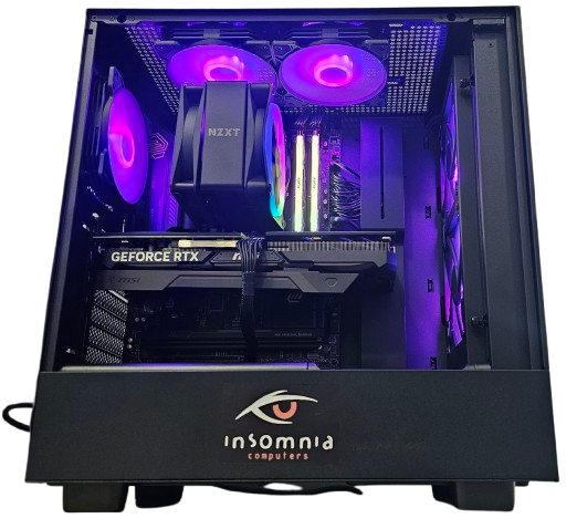 Insomnia Shadow Rock 2 XTi: B860, Core Ultra 7 265KF, 32GB DDR5-7600, RTX4070Ti Super 16GB
