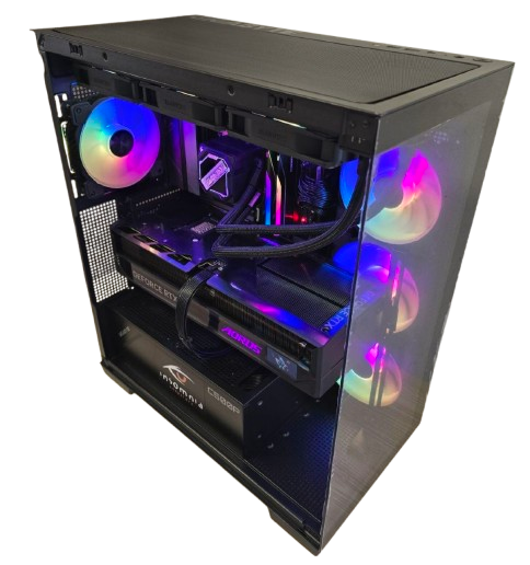 Insomnia Shadow Glass 3: Ryzen 7 7800X3D, RTX5070Ti AORUS Elite, 32GB DDR5-6000