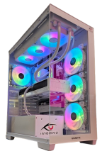 Insomnia Arctic Glass 3 Lite: B650M, Ryzen 7 7800X3D, RTX 5070, 32GB DDR5-6000, 1TB SSD